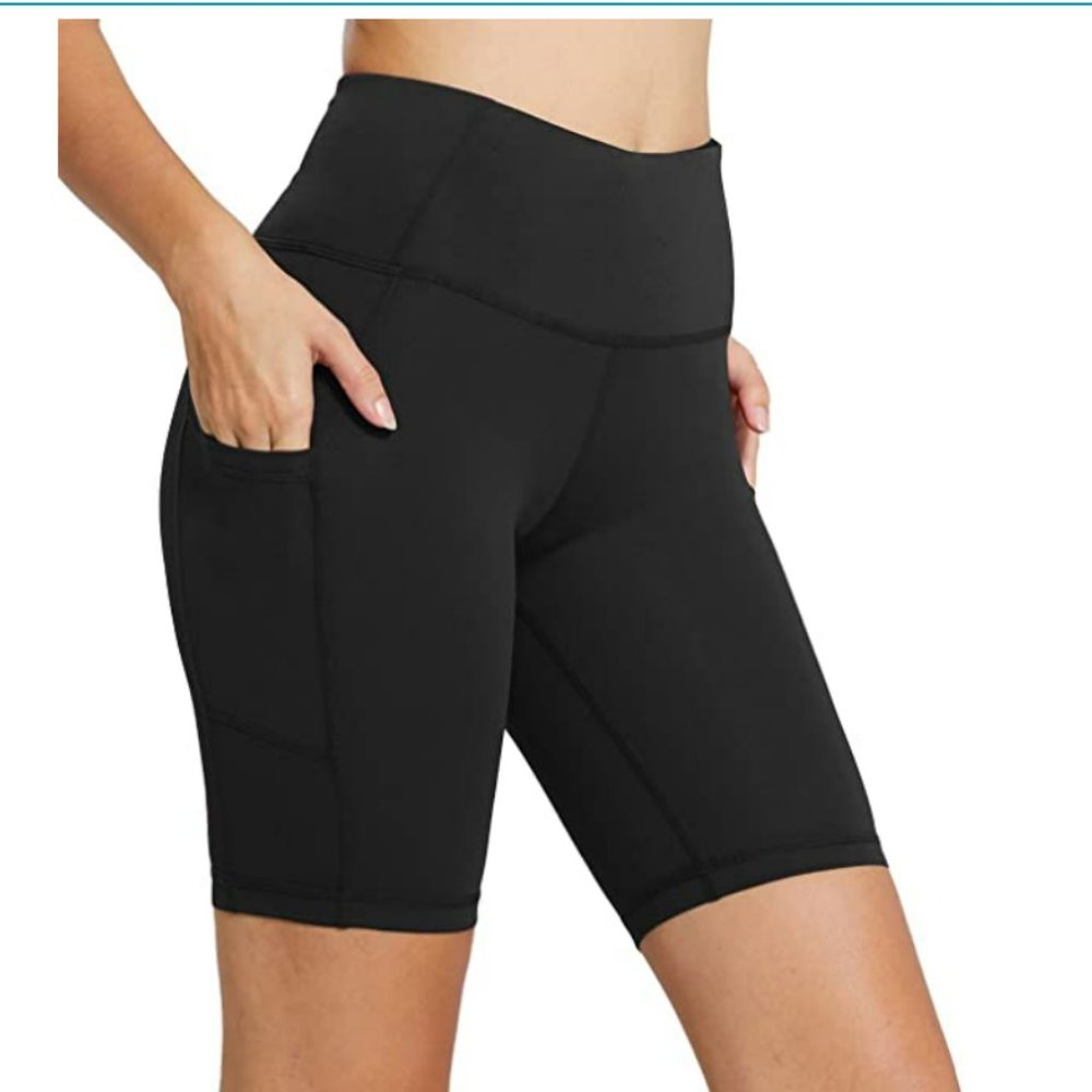 BALEAF Women's 8"/ 7"/ 5" High Waist Biker Shorts Yoga Workout Running Compressi